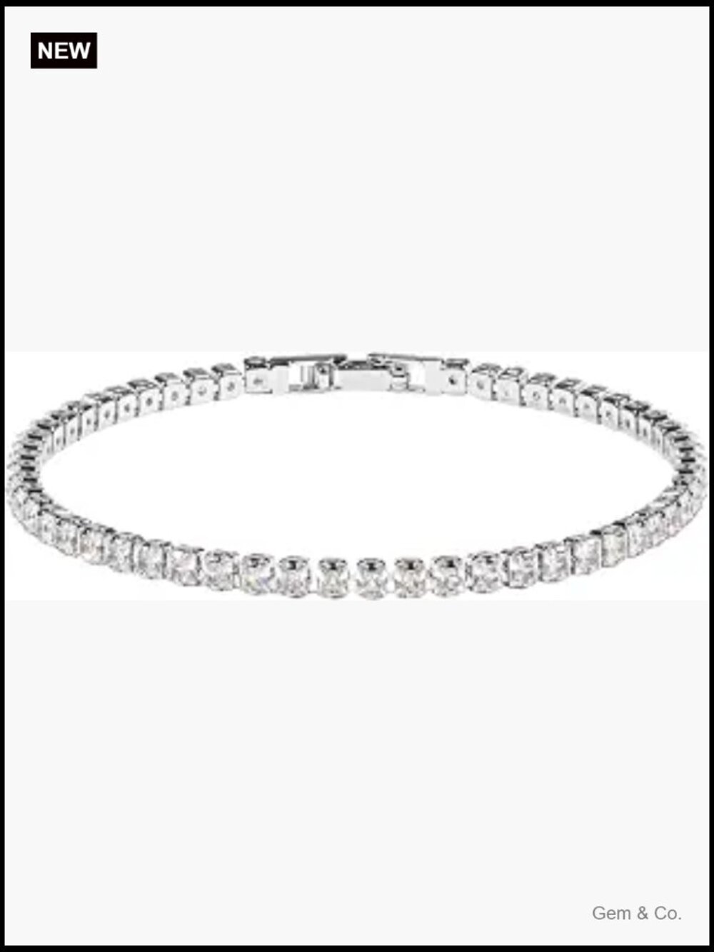 Princess Cut CZ Tennis Bracelet Dainty Square Cubic Zirconia Bracelet for Women